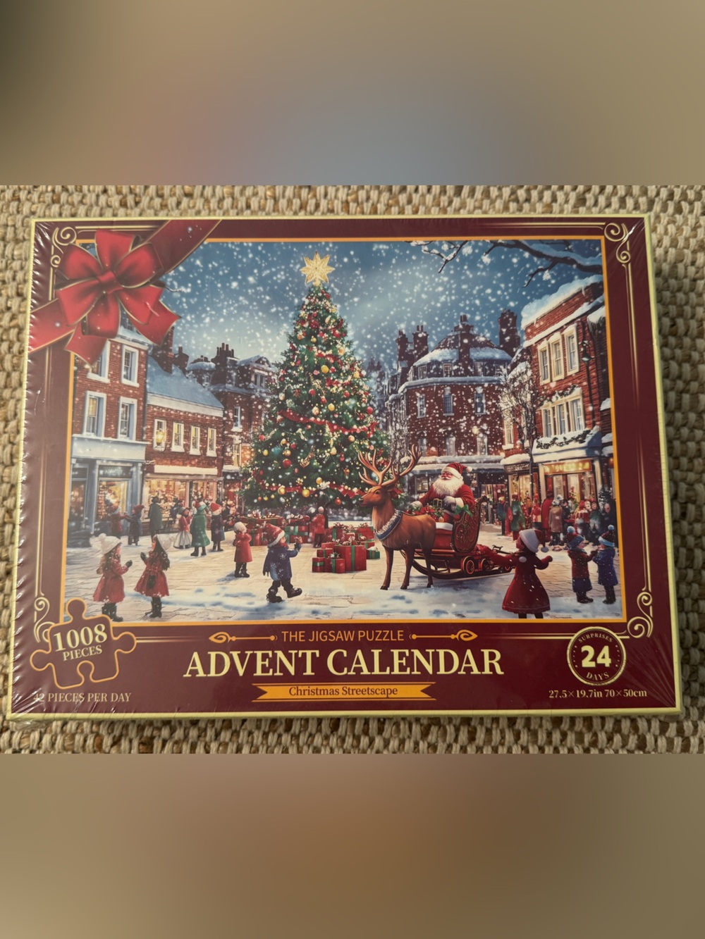 Christmas Advent Calendar Jigsaw Puzzle 1008 Pieces 24 Days Daily NEW Sealed